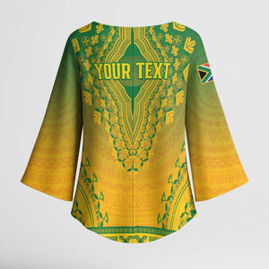 Personalized South Africa African Dashiki Kimono Sleeve Blouse