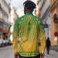 Personalized Afro South Africa Long Sleeve Button Shirt African Dashiki Style - African Pride