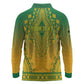 Personalized Afro South Africa Long Sleeve Polo Shirt African Dashiki Style - African Pride