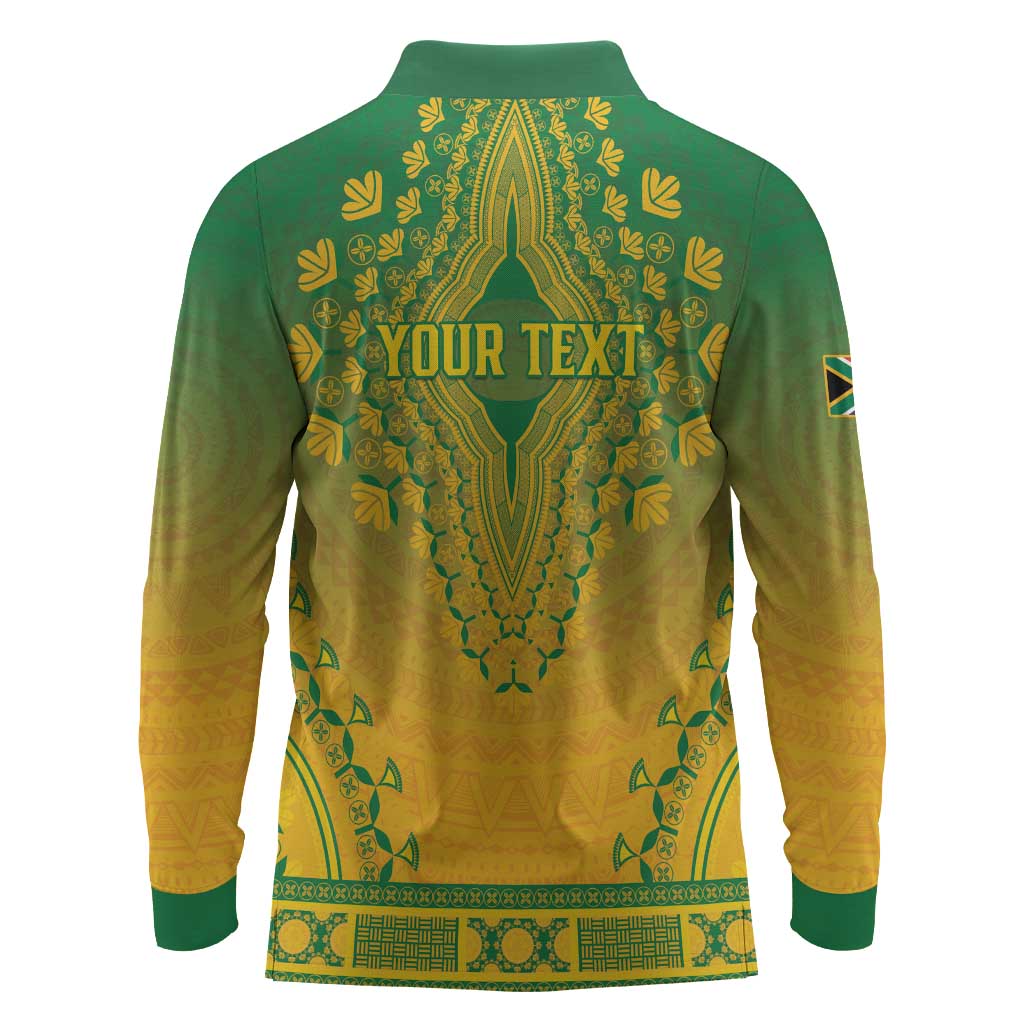Personalized Afro South Africa Long Sleeve Polo Shirt African Dashiki Style - African Pride