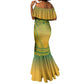 Personalized Afro South Africa Mermaid Dress African Dashiki Style - African Pride