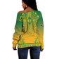 Personalized Afro South Africa Off Shoulder Sweater African Dashiki Style - African Pride