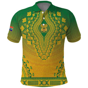 Personalized Afro South Africa Polo Shirt African Dashiki Style - African Pride