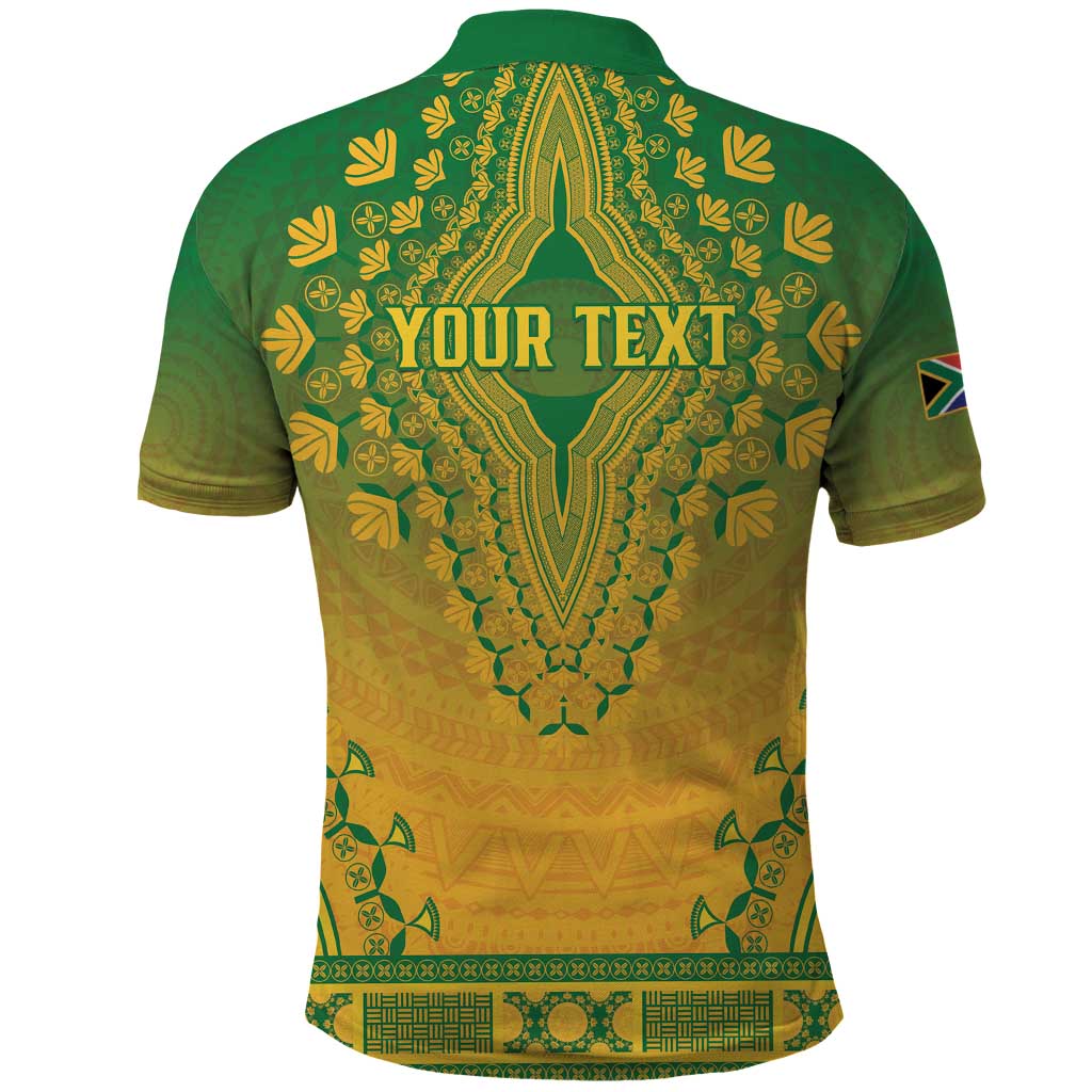 Personalized Afro South Africa Polo Shirt African Dashiki Style - African Pride