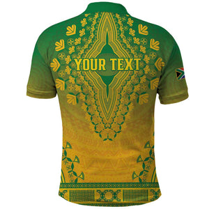 Personalized Afro South Africa Polo Shirt African Dashiki Style - African Pride