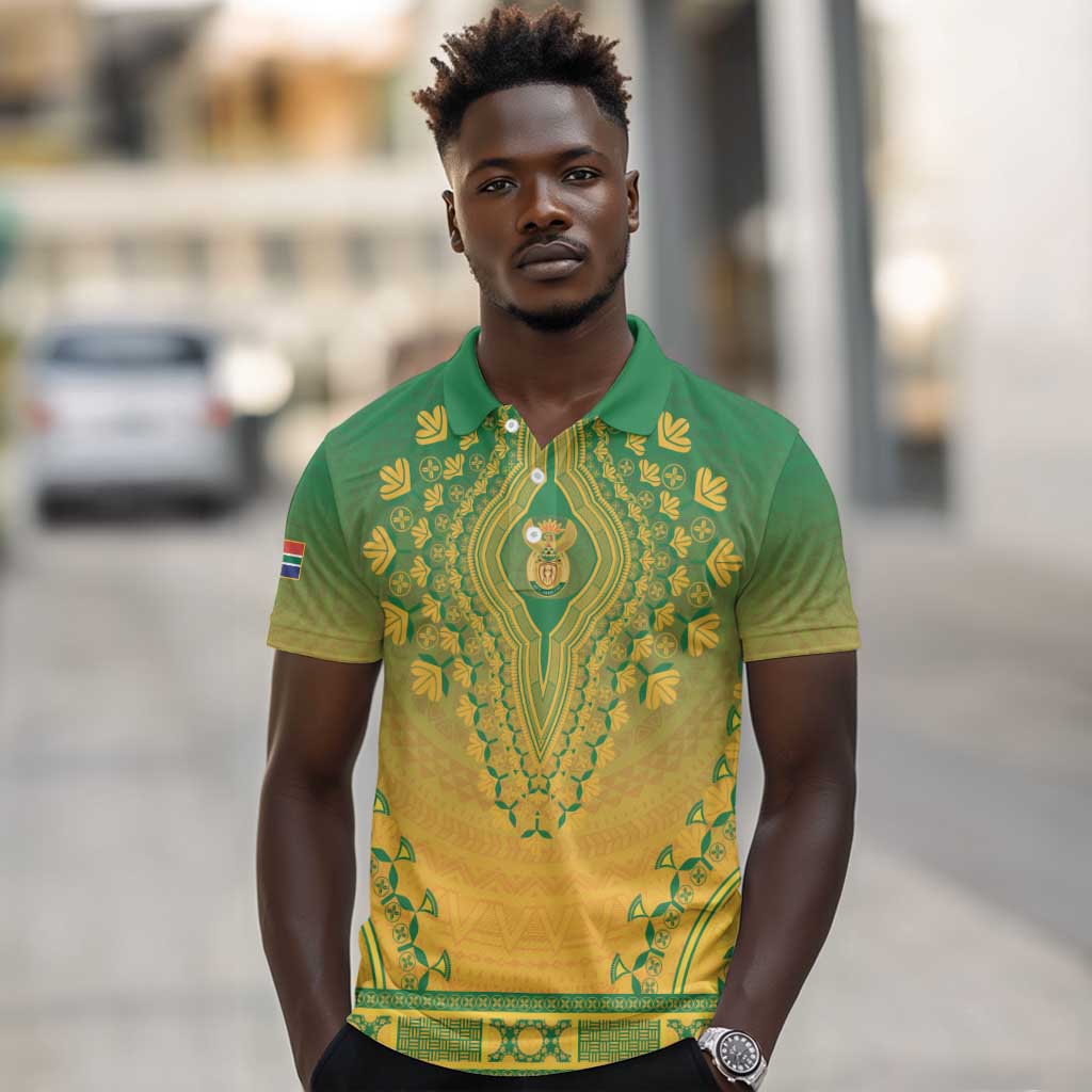 Personalized Afro South Africa Polo Shirt African Dashiki Style - African Pride