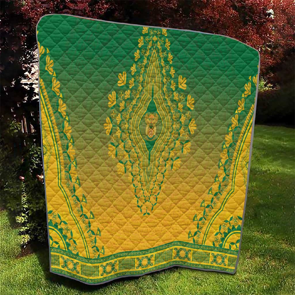 Afro South Africa Quilt African Dashiki Style - African Pride