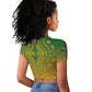 Personalized Afro South Africa Raglan Cropped T shirt African Dashiki Style - African Pride