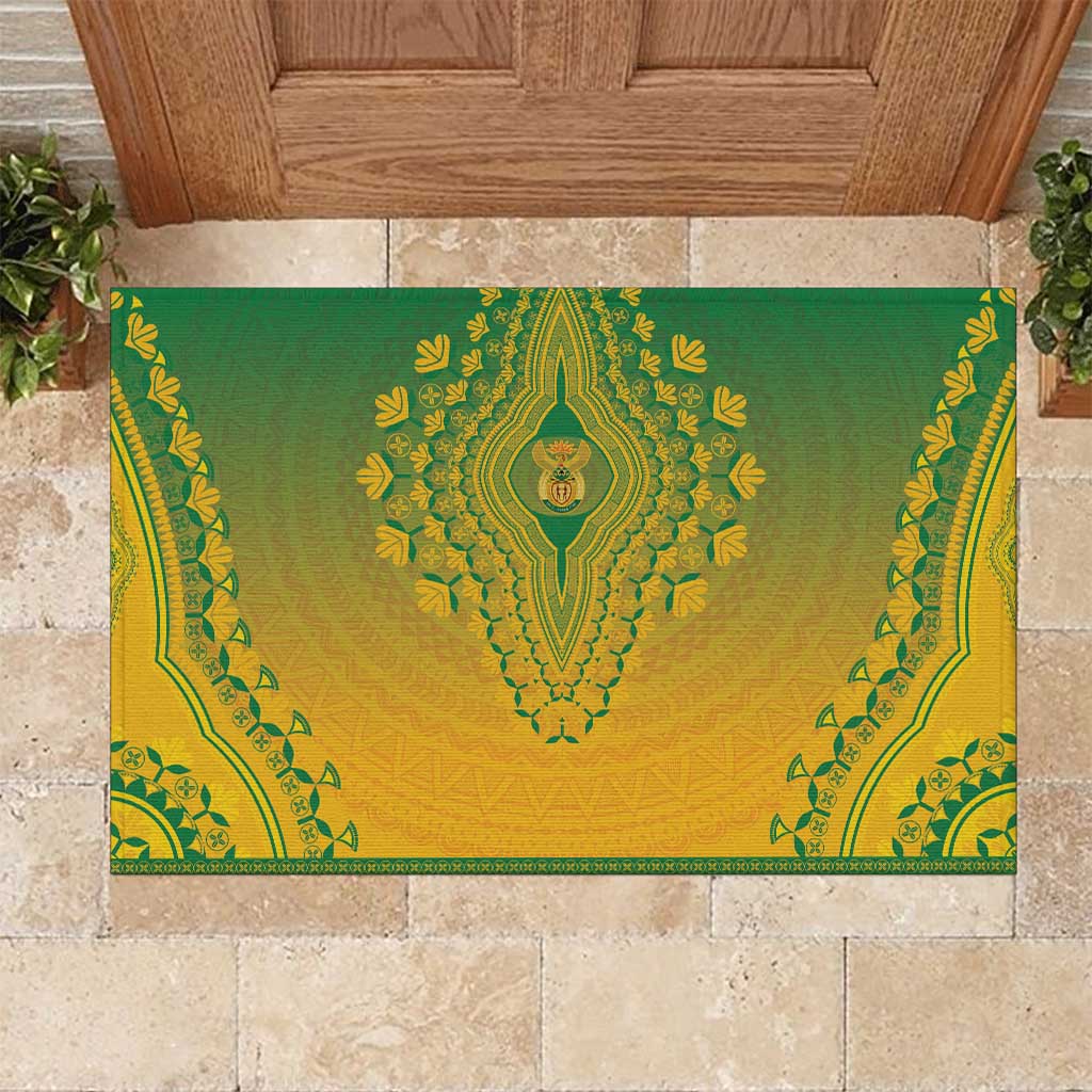 Afro South Africa Rubber Doormat African Dashiki Style - African Pride