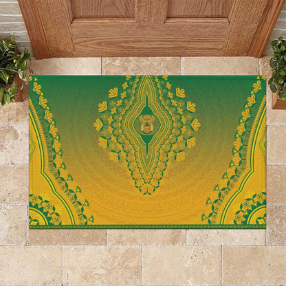Afro South Africa Rubber Doormat African Dashiki Style - African Pride