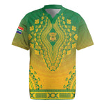 Personalized Afro South Africa Rugby Jersey African Dashiki Style - African Pride