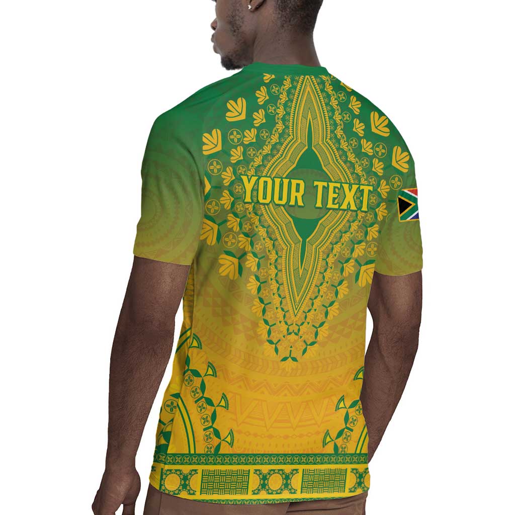 Personalized Afro South Africa Rugby Jersey African Dashiki Style - African Pride
