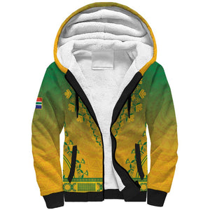 Personalized Afro South Africa Sherpa Hoodie African Dashiki Style - African Pride