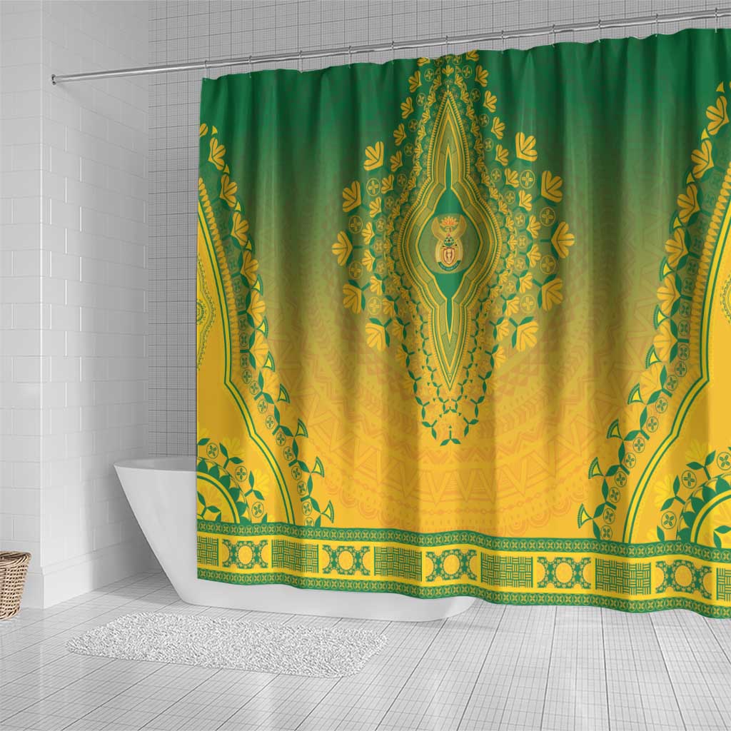 Afro South Africa Shower Curtain African Dashiki Style - African Pride