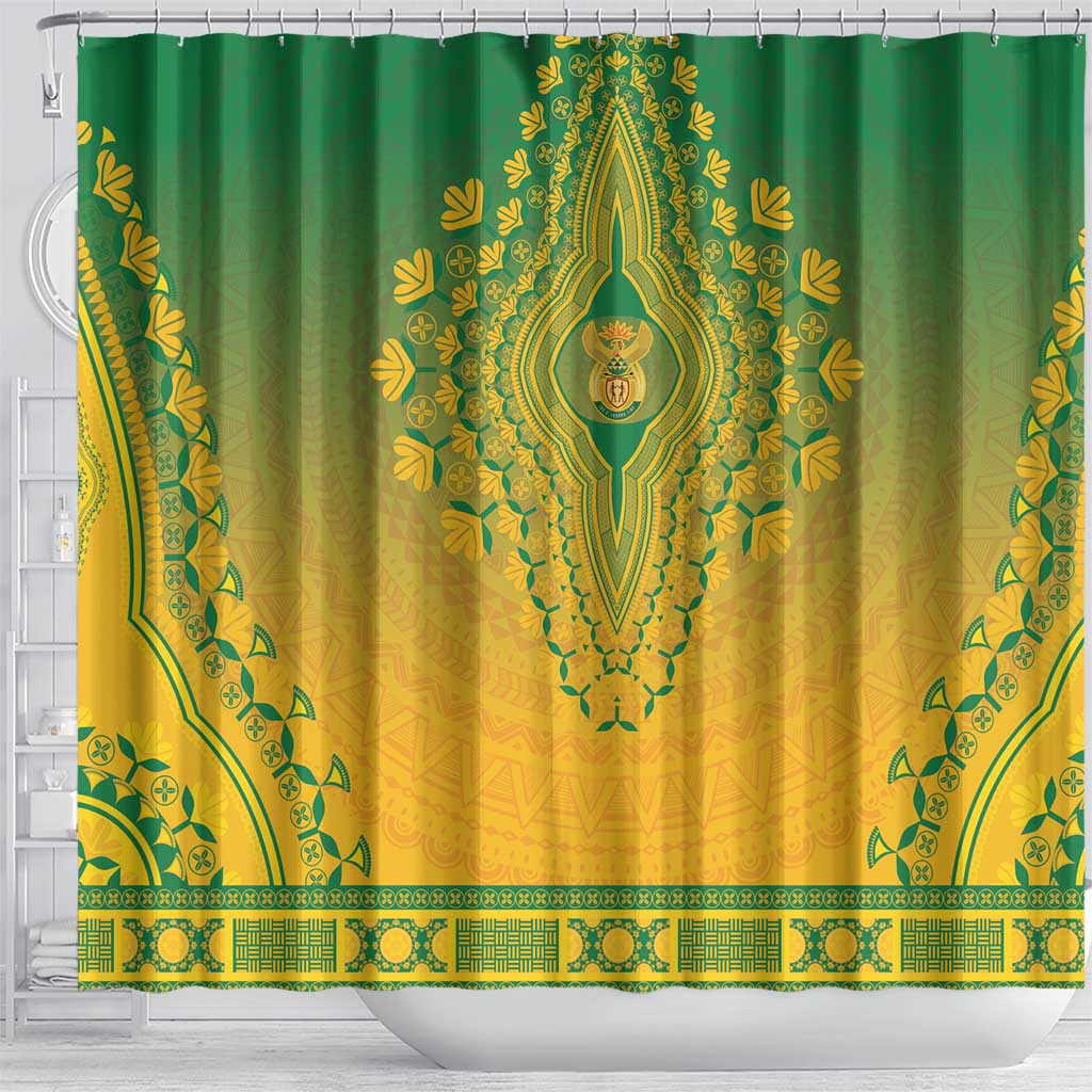 Afro South Africa Shower Curtain African Dashiki Style - African Pride