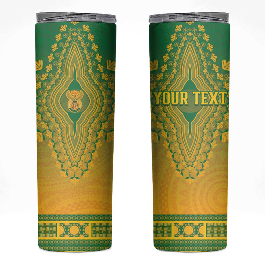 Personalized Afro South Africa Skinny Tumbler African Dashiki Style - African Pride