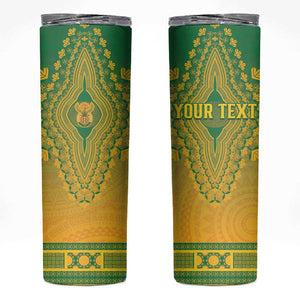 Personalized Afro South Africa Skinny Tumbler African Dashiki Style - African Pride