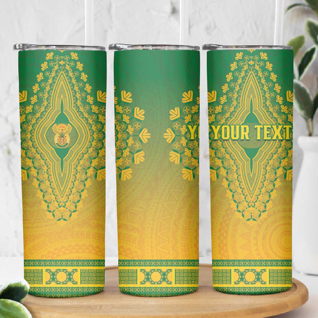 Personalized Afro South Africa Skinny Tumbler African Dashiki Style - African Pride