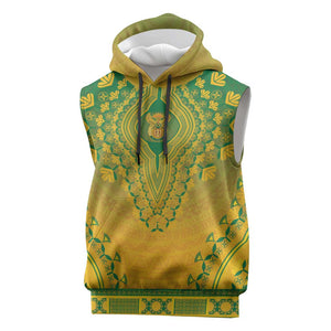 Personalized Afro South Africa Sleeveless Hoodie African Dashiki Style - African Pride