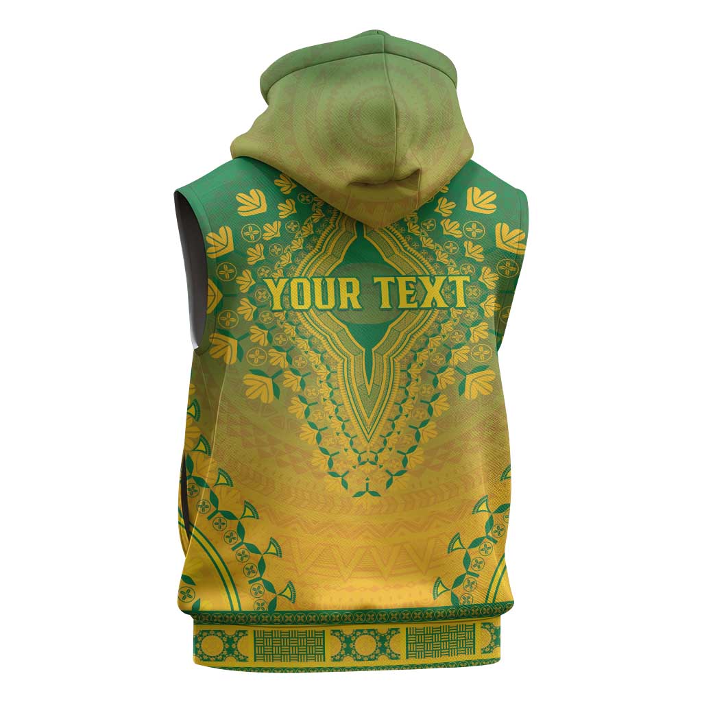 Personalized Afro South Africa Sleeveless Hoodie African Dashiki Style - African Pride