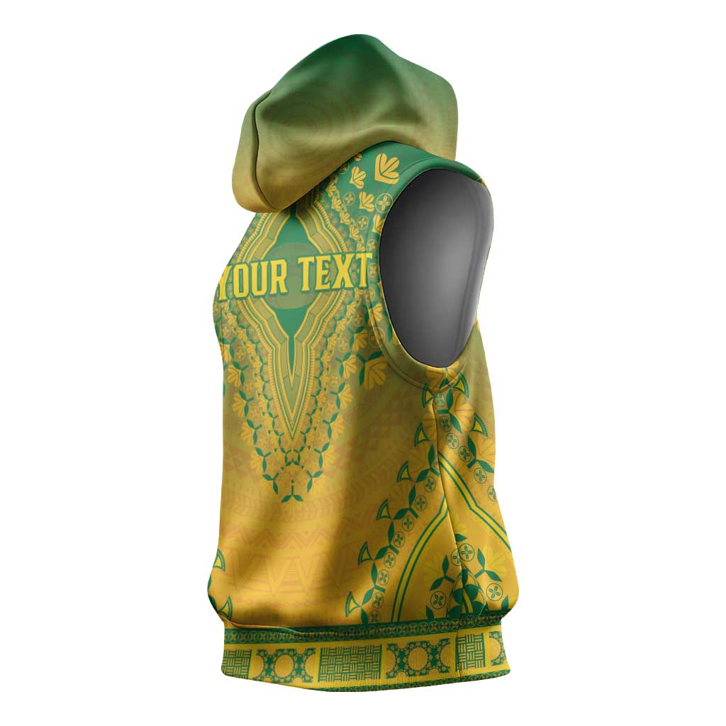Personalized Afro South Africa Sleeveless Hoodie African Dashiki Style - African Pride