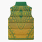 Personalized South Africa African Dashiki Sleeveless Puffer Jacket