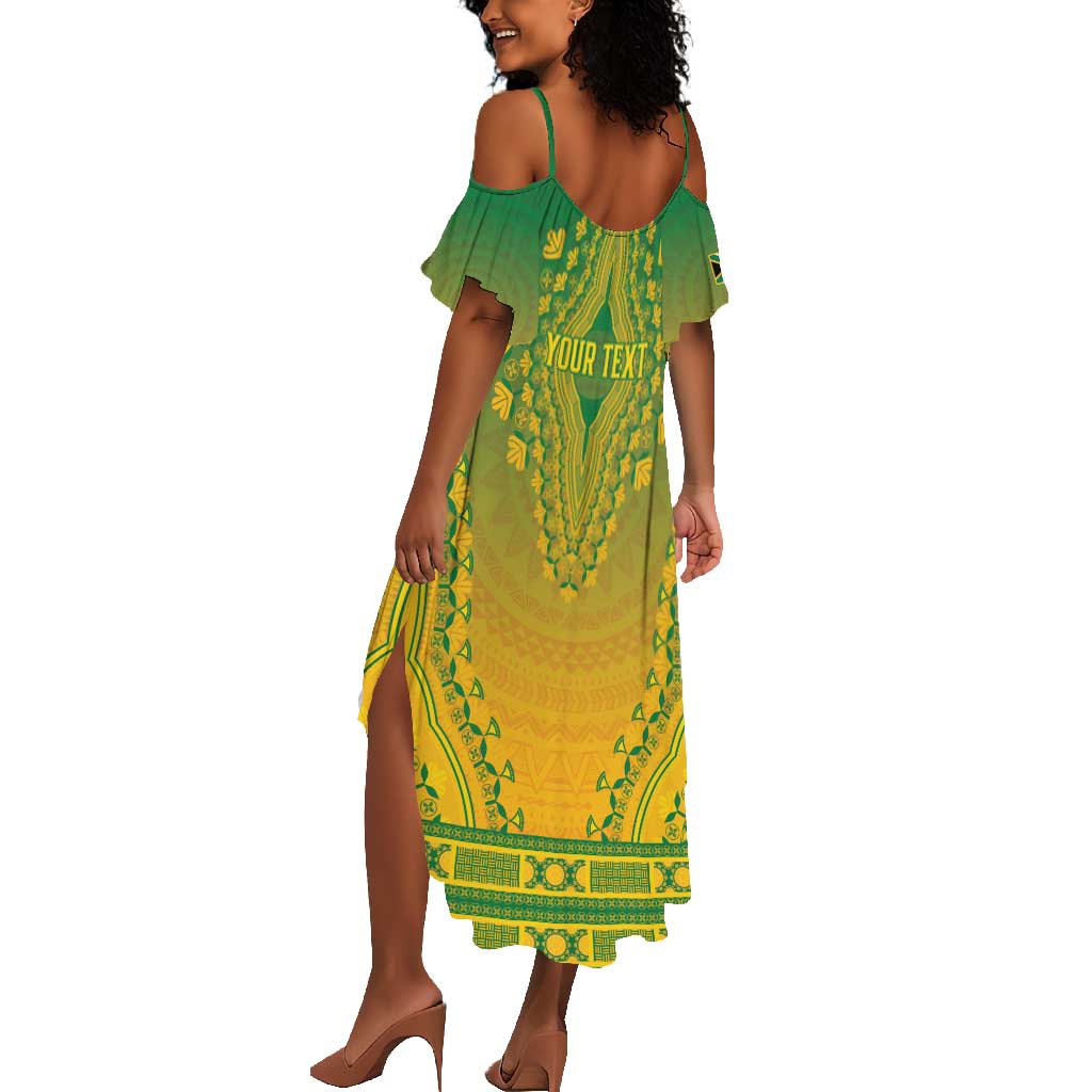 Personalized Afro South Africa Summer Maxi Dress African Dashiki Style - African Pride