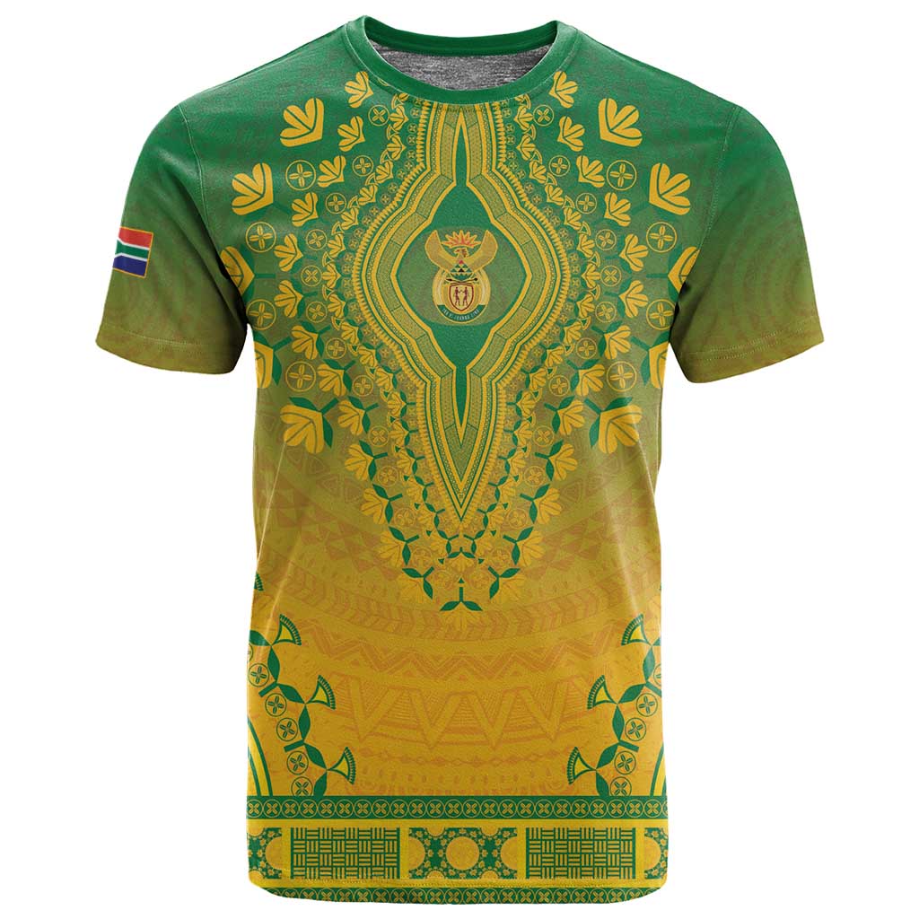 Personalized Afro South Africa T shirt African Dashiki Style - African Pride