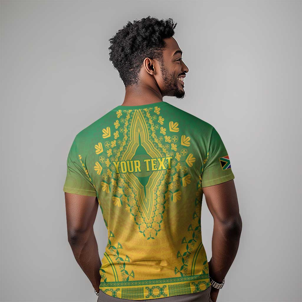 Personalized Afro South Africa T shirt African Dashiki Style - African Pride