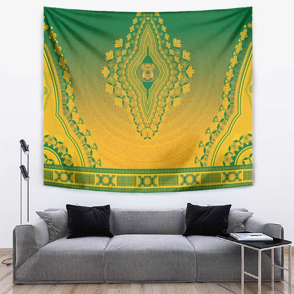 Afro South Africa Tapestry African Dashiki Style - African Pride