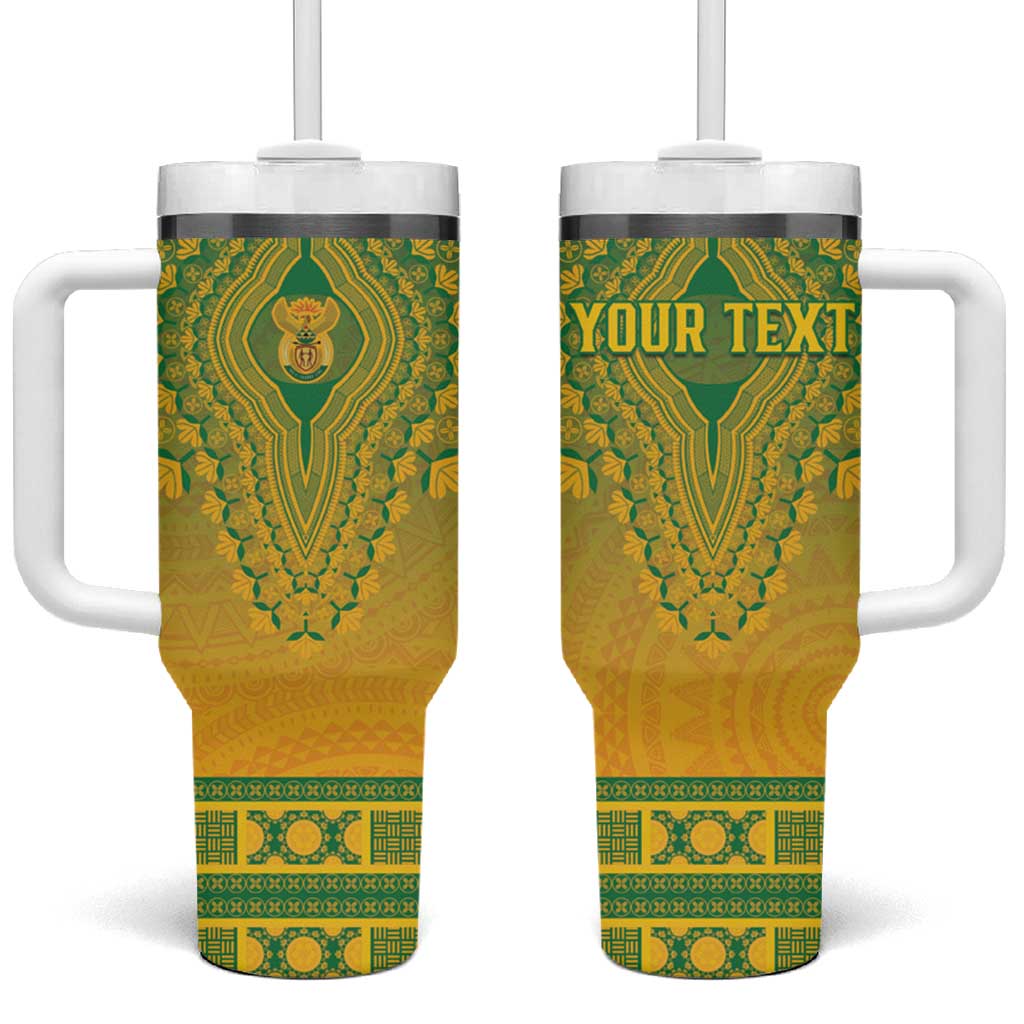 Personalized Afro South Africa Tumbler With Handle African Dashiki Style - African Pride