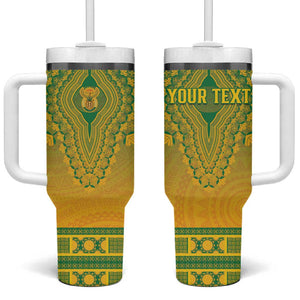 Personalized Afro South Africa Tumbler With Handle African Dashiki Style - African Pride