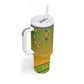 Personalized Afro South Africa Tumbler With Handle African Dashiki Style - African Pride