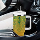 Personalized Afro South Africa Tumbler With Handle African Dashiki Style - African Pride