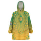 Personalized Afro South Africa Wearable Blanket Hoodie African Dashiki Style - African Pride