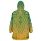 Personalized Afro South Africa Wearable Blanket Hoodie African Dashiki Style - African Pride