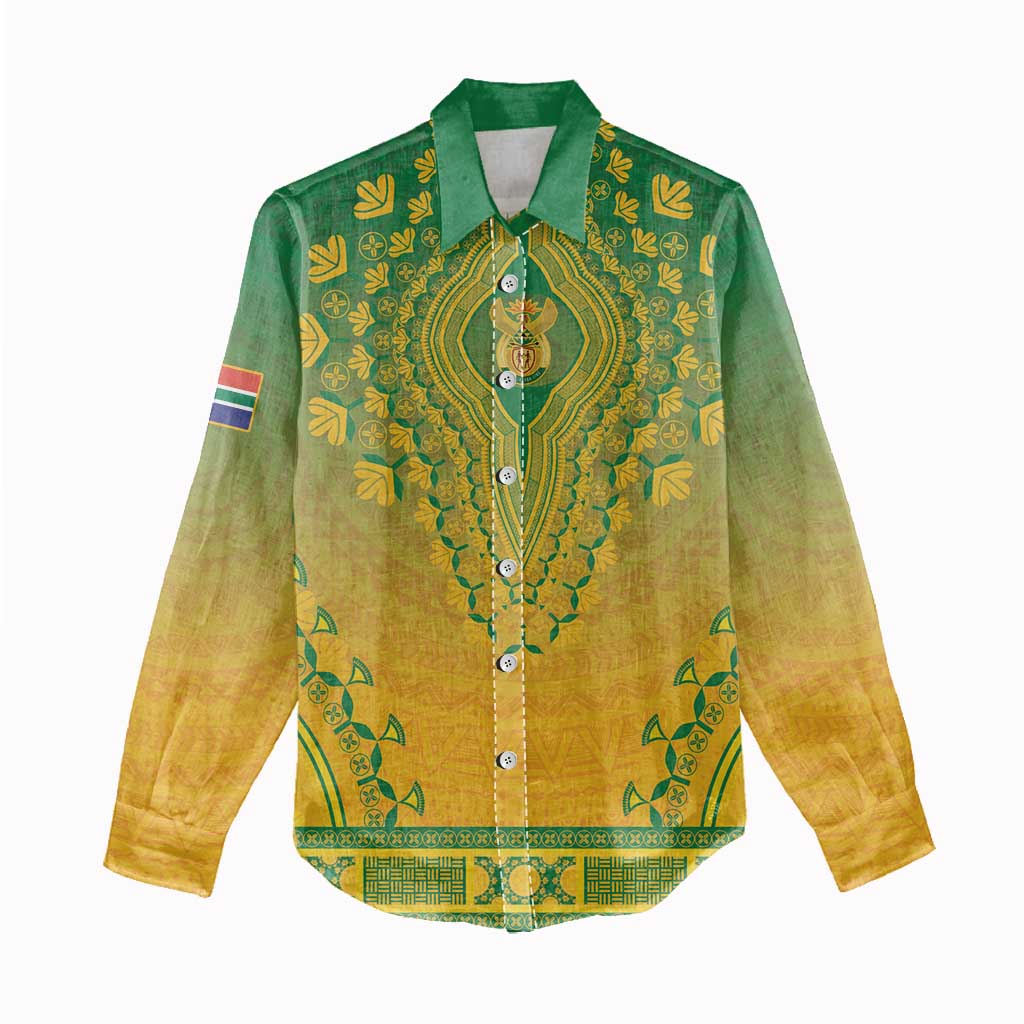 Personalized Afro South Africa Women Casual Shirt African Dashiki Style - African Pride
