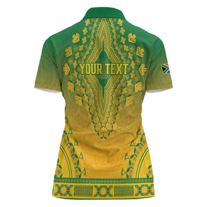 Personalized Afro South Africa Women Polo Shirt African Dashiki Style - African Pride