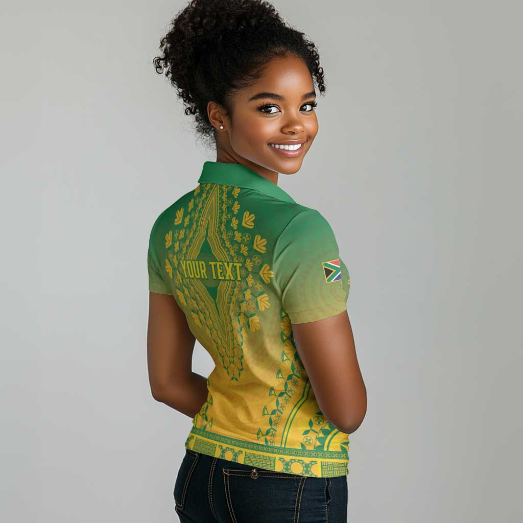 Personalized Afro South Africa Women Polo Shirt African Dashiki Style - African Pride