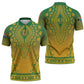 Personalized South Africa African Dashiki Zipper Polo Shirt