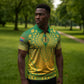 Personalized South Africa African Dashiki Zipper Polo Shirt