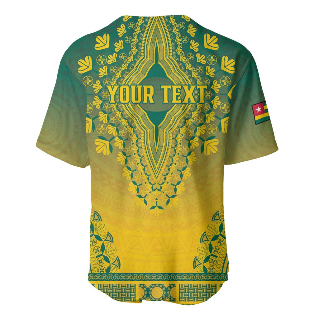Personalized Afro Togo Baseball Jersey African Dashiki Style - African Pride