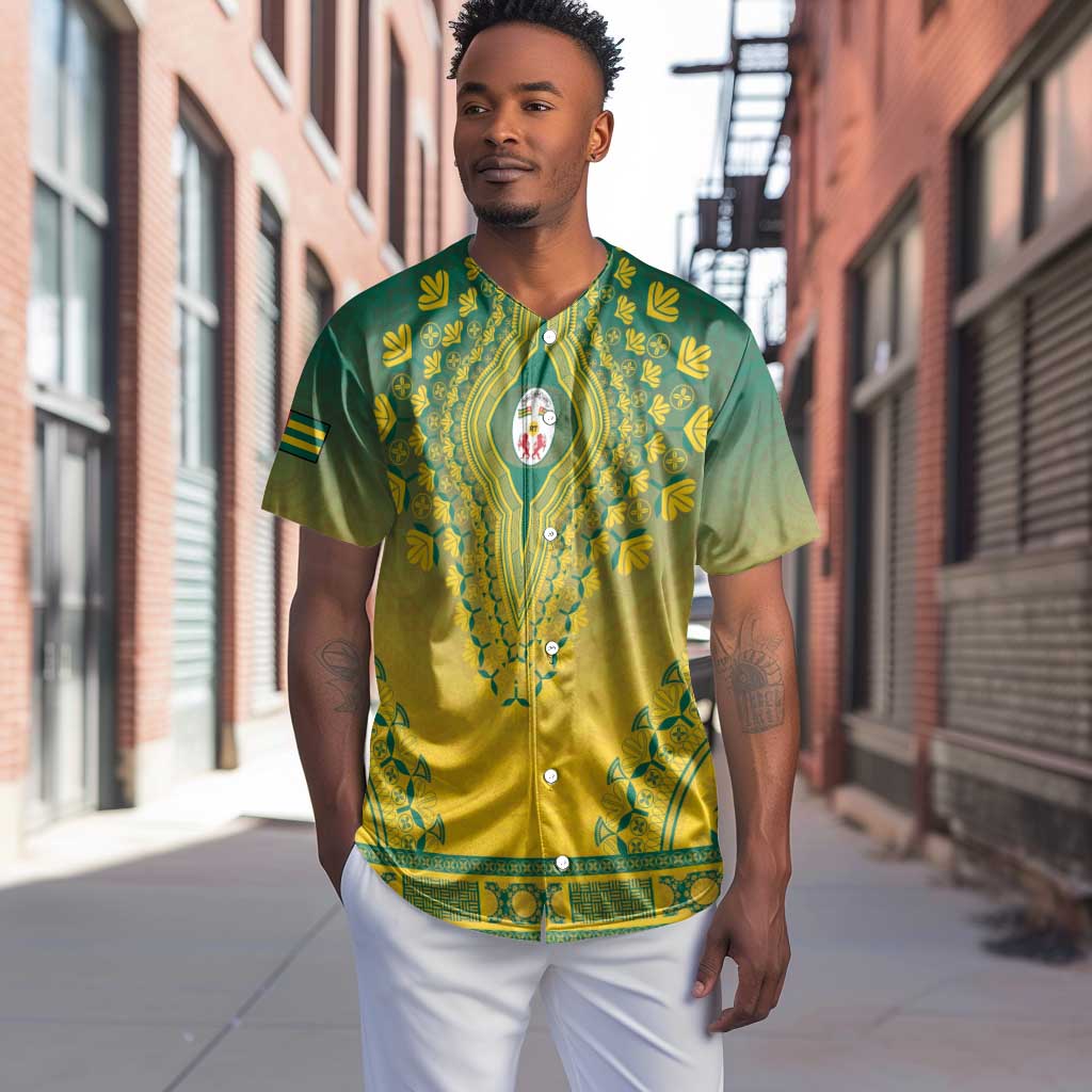 Personalized Afro Togo Baseball Jersey African Dashiki Style - African Pride