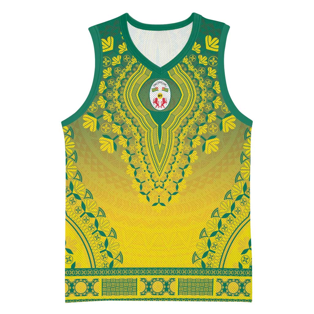 Personalized Afro Togo Basketball Jersey African Dashiki Style - African Pride
