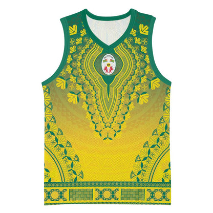 Personalized Afro Togo Basketball Jersey African Dashiki Style - African Pride