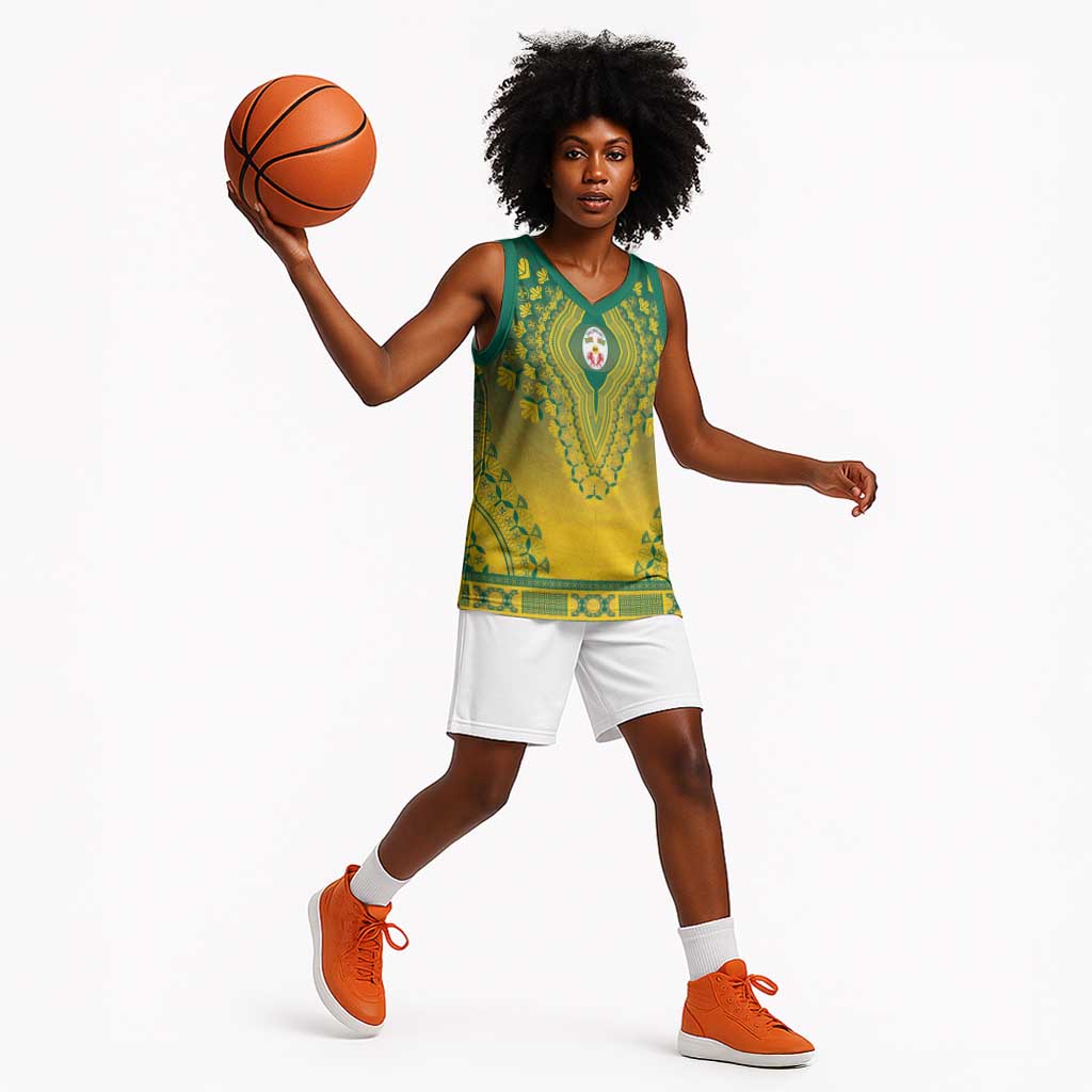 Personalized Afro Togo Basketball Jersey African Dashiki Style - African Pride