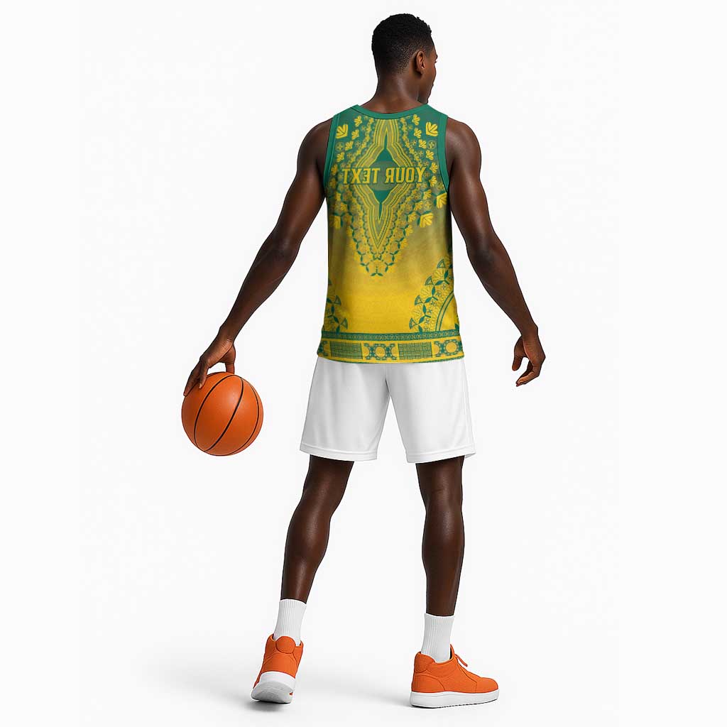 Personalized Afro Togo Basketball Jersey African Dashiki Style - African Pride