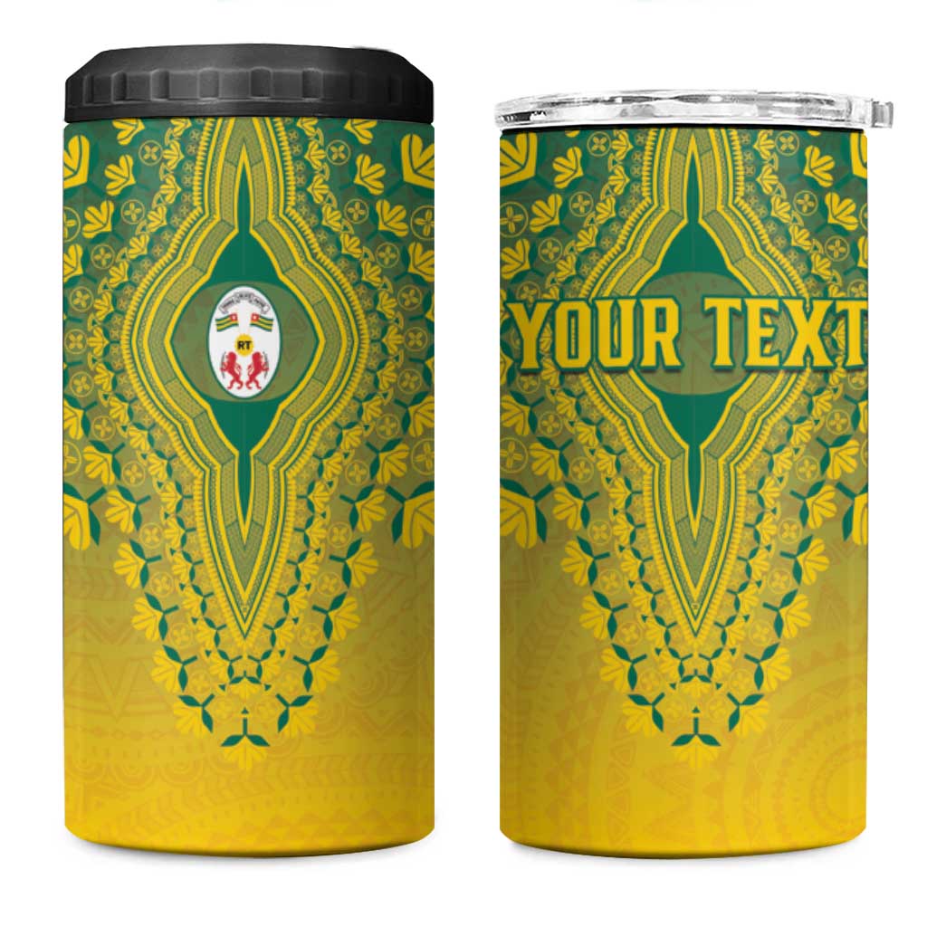 Personalized Afro Togo 4 in 1 Can Cooler Tumbler African Dashiki Style - African Pride