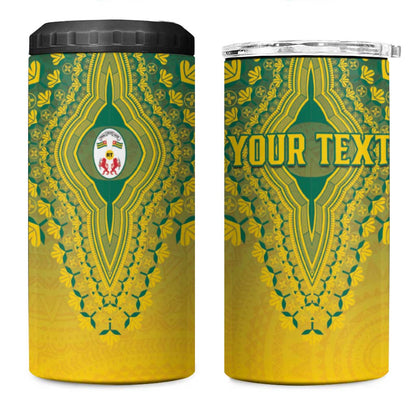 Personalized Afro Togo 4 in 1 Can Cooler Tumbler African Dashiki Style - African Pride
