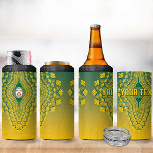 Personalized Afro Togo 4 in 1 Can Cooler Tumbler African Dashiki Style - African Pride